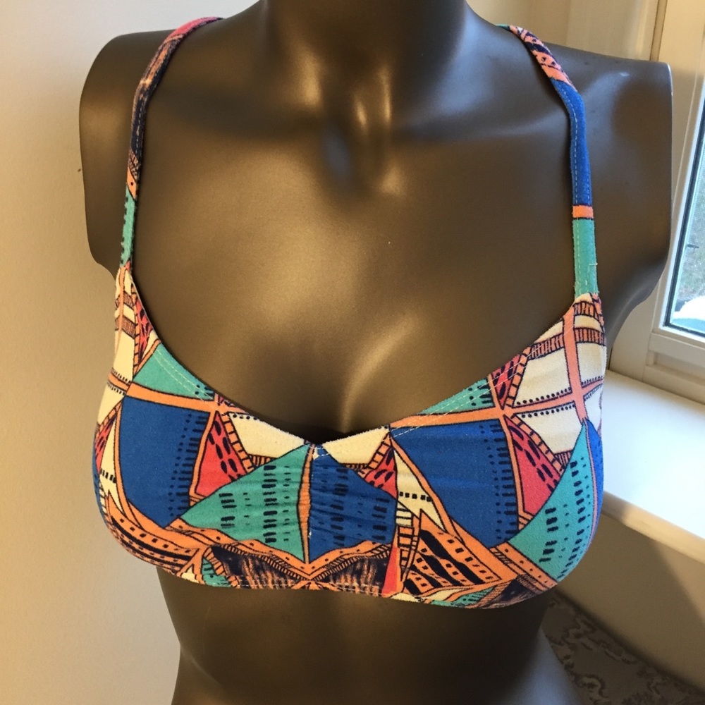 Nollie Mixed-Pattern Cotton Bralette Size S